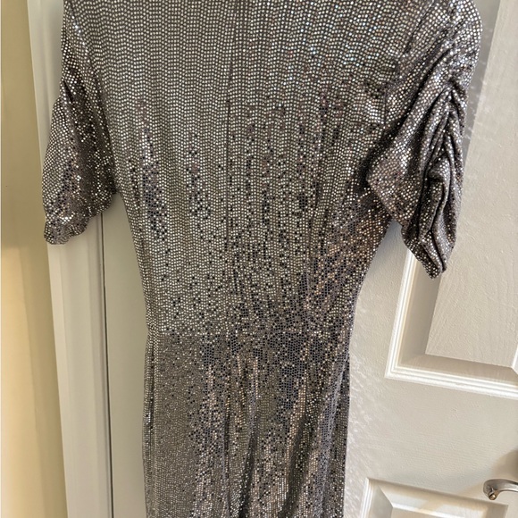 Silver Sequin jumpsuit - Picture 3 of 4